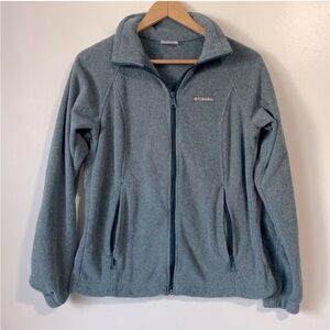 Columbia Women's Benton Springs Full Zip Fleece Jacket size Medium green